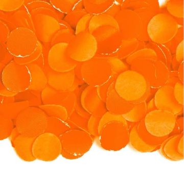 Oranjekleurige losse confetti - 1 kg