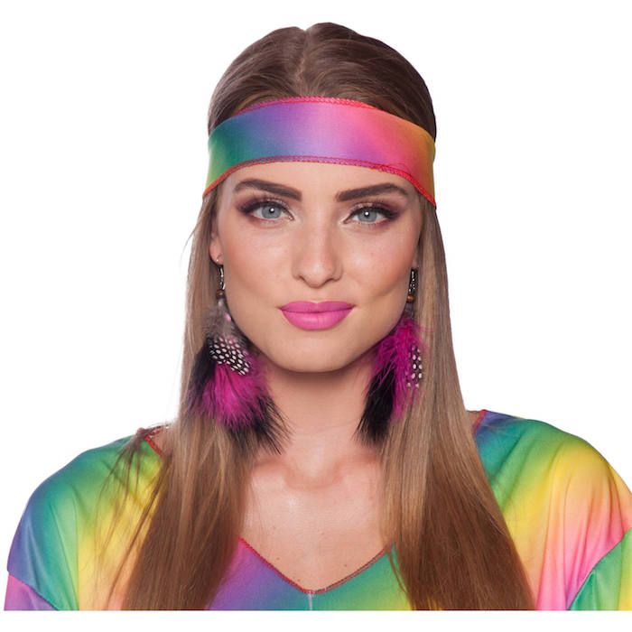 Hippie veren oorbellen 