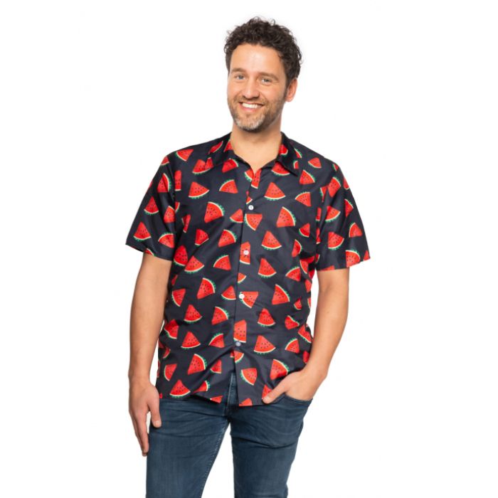 Hawaiiaans shirt met meloenmotieven