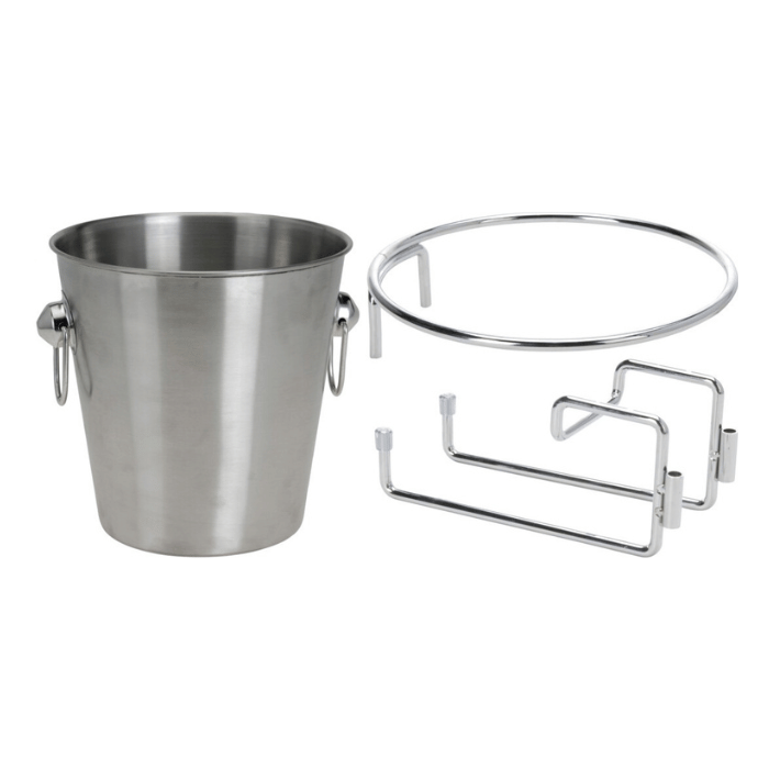 Champagnekoeler m. houder voor op tafel - 20x20 cm