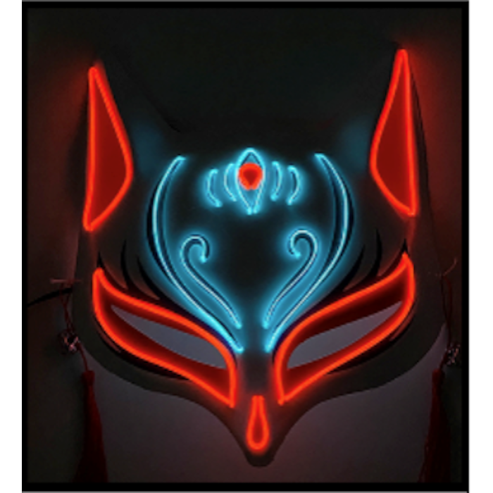 Japanse kat LED masker dat oplicht in het donker 
