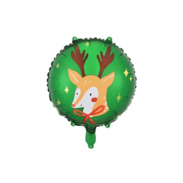 Kerst folieballon rendier - Ø45 cm