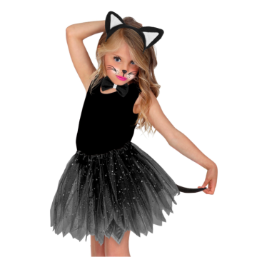 Katten kostuum voor kinderen - 3 delen