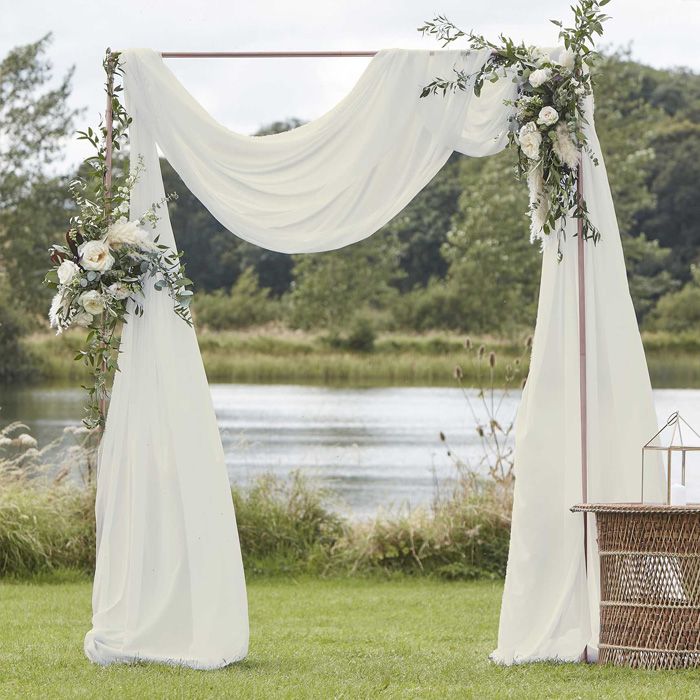 Witte Gordijn - 2 x 6,2 meter