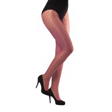 Visnet panty's neon roze - onesize