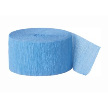 Baby blauwe Crepe streamer 24m 