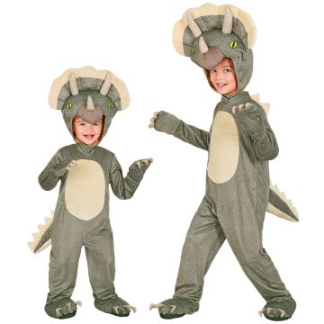 Grijze Triceratops kostuum voor kinderen