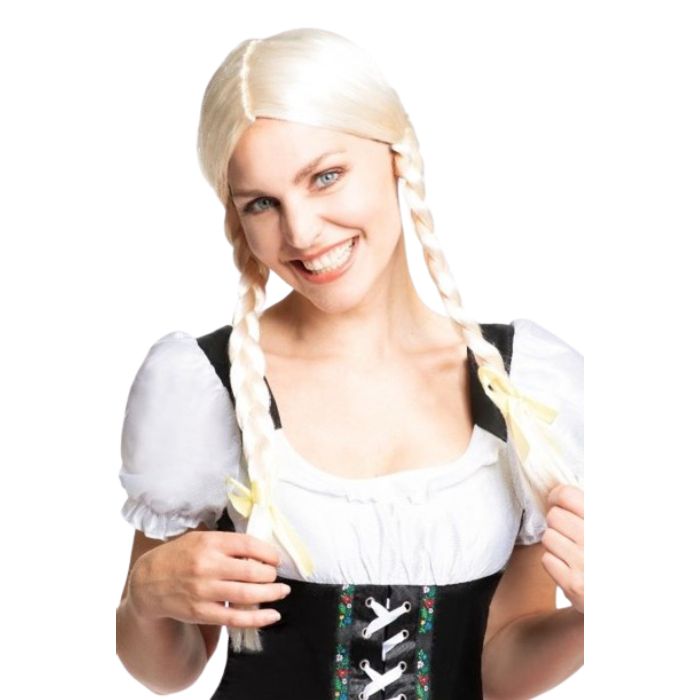 Oktoberfest pruik blond Heidi one-size