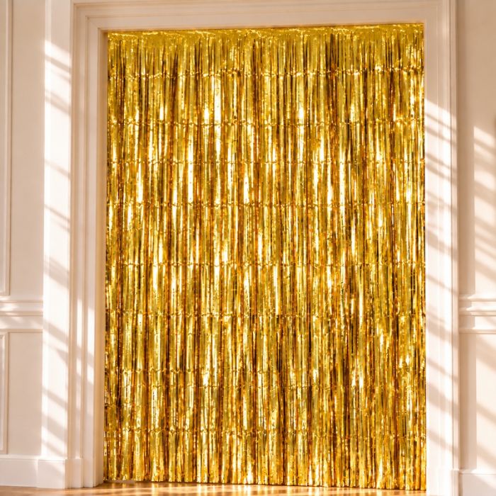 Gouden Glimmergordijn 100 x 240 cm 