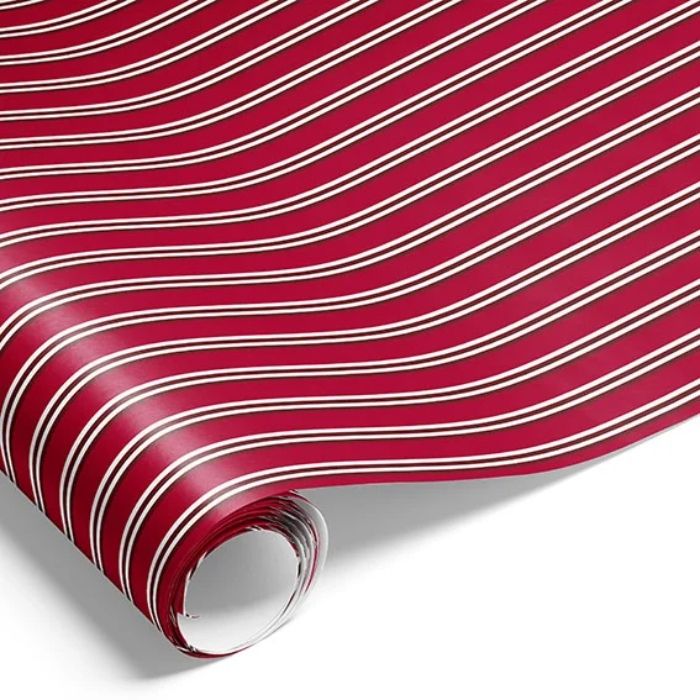 Cadeaupapier met rode en witte strepen cadeauverpakking 500x70 cm Het Oude Apotheek 