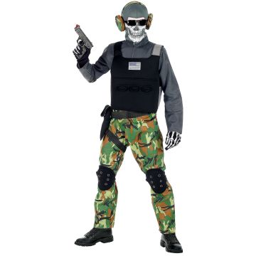 Skeletsoldaat kostuum voor jongens