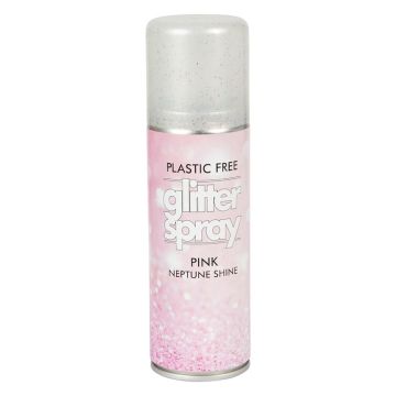 Glitterspray voor lichaam en haar 125 ml roze