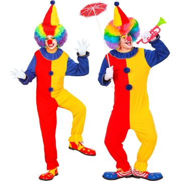 Clownkostuum voor volwassenen - 2 delen