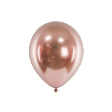 Rose Gold Chrome ballonnen 10x - 30 cm