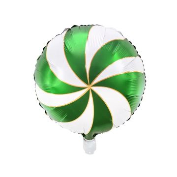 Snoep folieballon groen - 35 cm