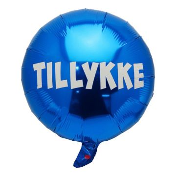Gefeliciteerd Folieballon in Blauw - 45 cm