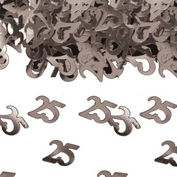 25 Jaar Confetti Zilver - 14 g
