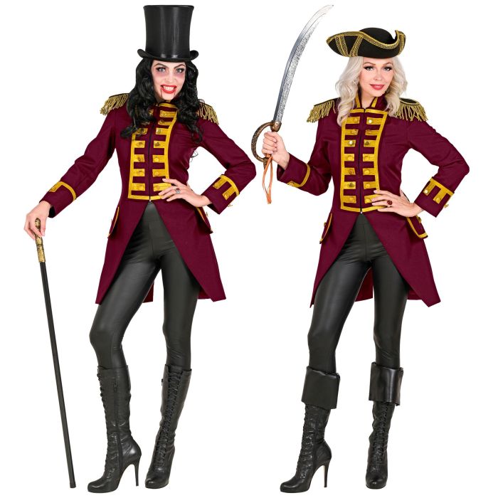 Bordeaux paradejack voor dames