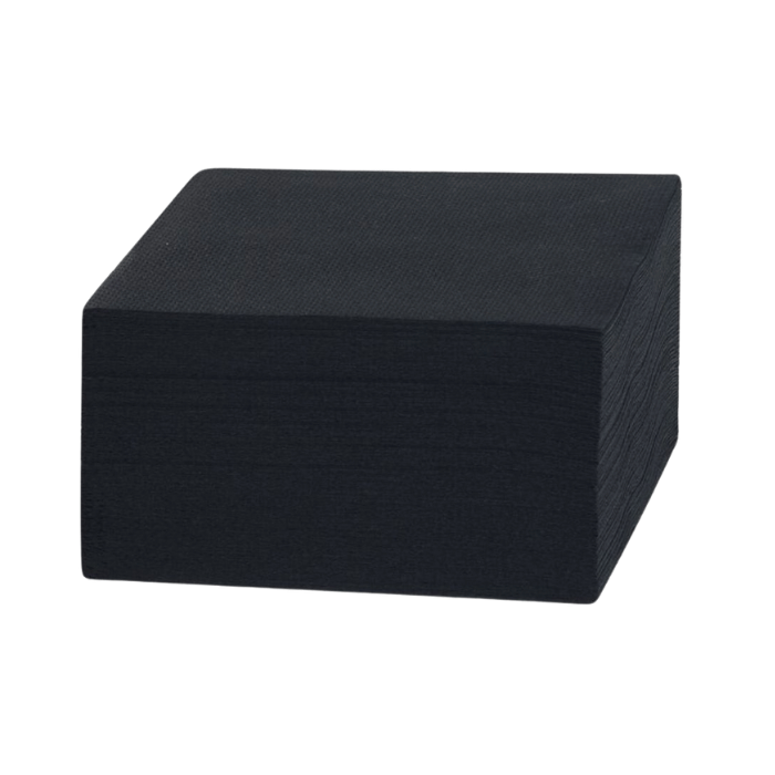 20x20 cm servetten 150x zwart 2-laags