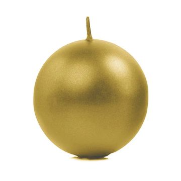 Ronde Gouden Kaarsen 6x - 8 cm