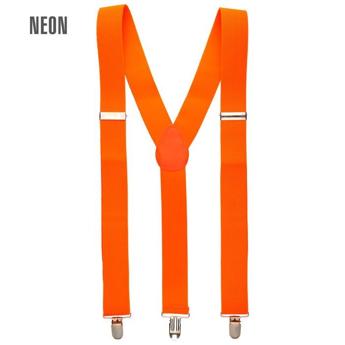 Neon oranje bretels