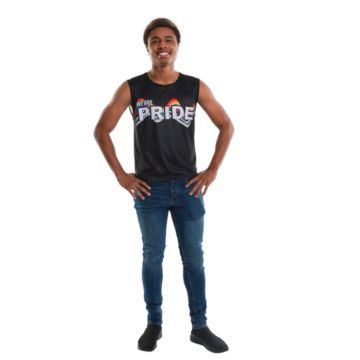 Zwarte pride tanktop