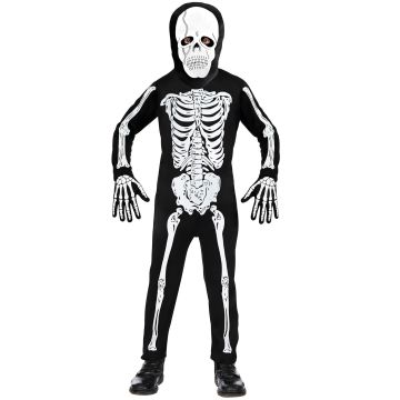Skelet kostuum voor jongens met masker