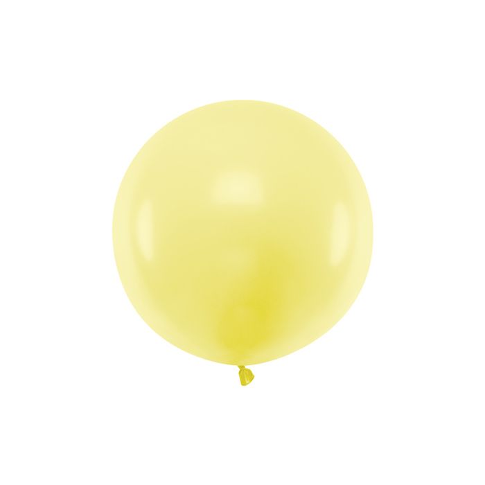 Pastel Gele Ballon - 60 cm 