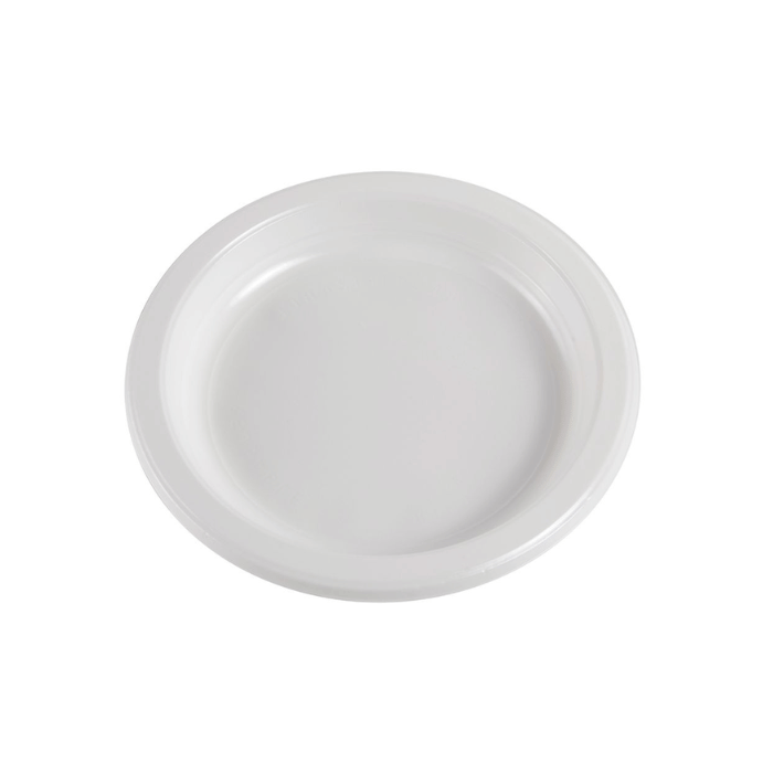 Ø16,5 cm bord 25x plastic herbruikbaar