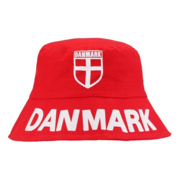 Denmark Bøllehat in Rood En Wit