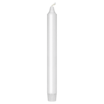 Kaarsen wit 8x - 24 cm