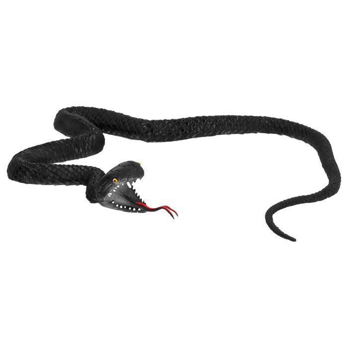 Zwarte gummi slang - 75 cm