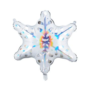 Holografische Sneeuwvlok Folieballon - 64 x 66 cm