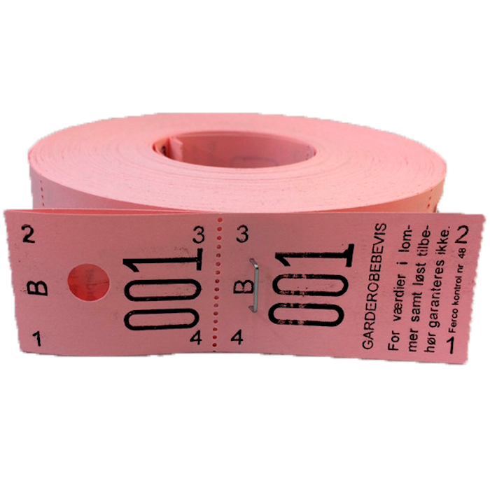 Garderobe Numre Pink van 001-500