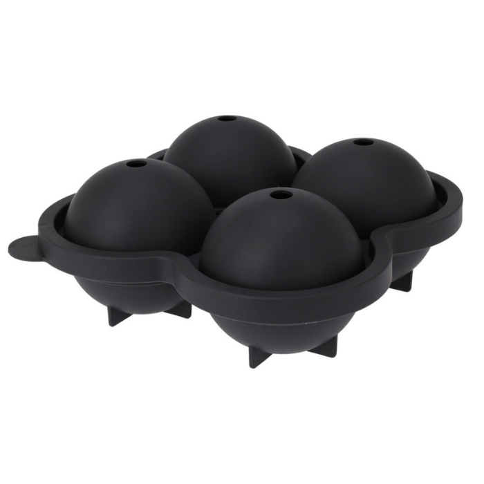 Silicone balletjes ijsblokjesvormpje 4x dia. 7 cm