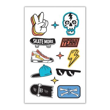 Skater tattoos tijdelijk 13x