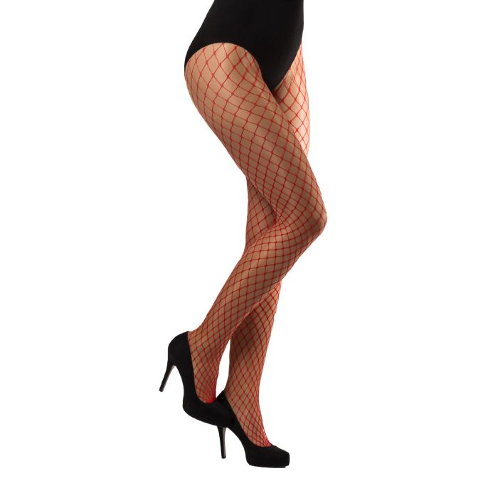 Visnet panty rood one-size