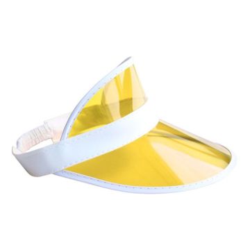 Zonneklep geel vizier - onesize