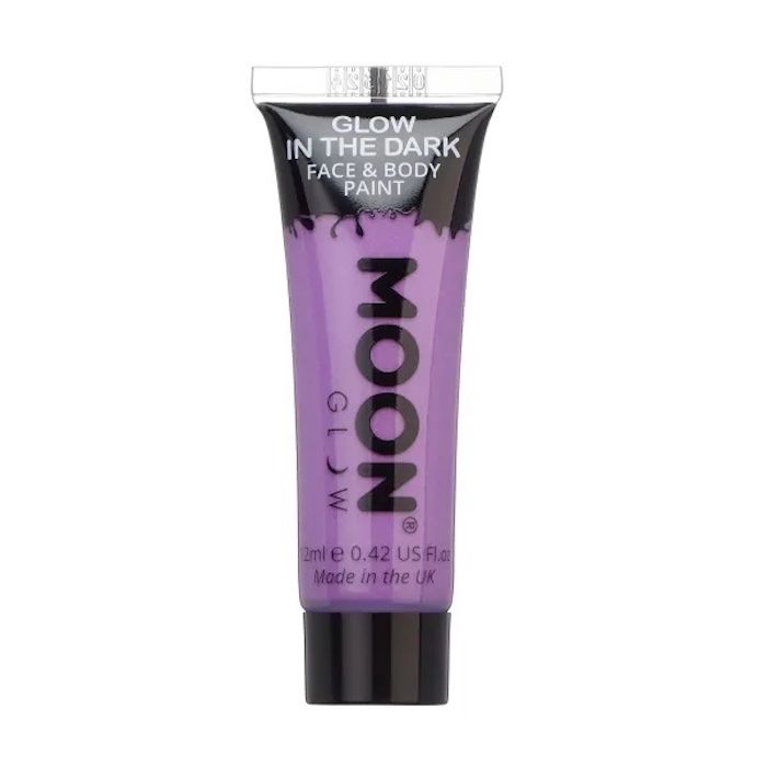 Glow-in-the-dark Gezicht en Lichaamsverf Paars 12 ml Moon Creations