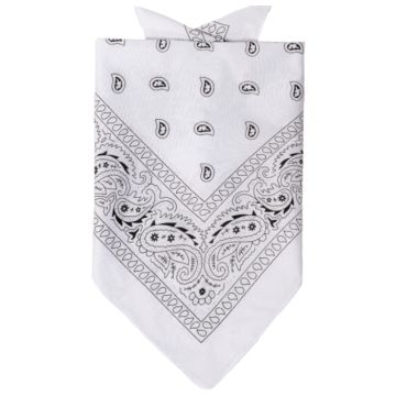 Bandana met traditioneel patroon wit - onesize