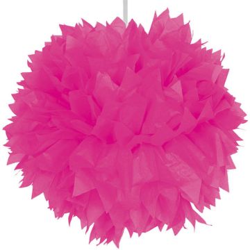 Roze pompom - 30 cm