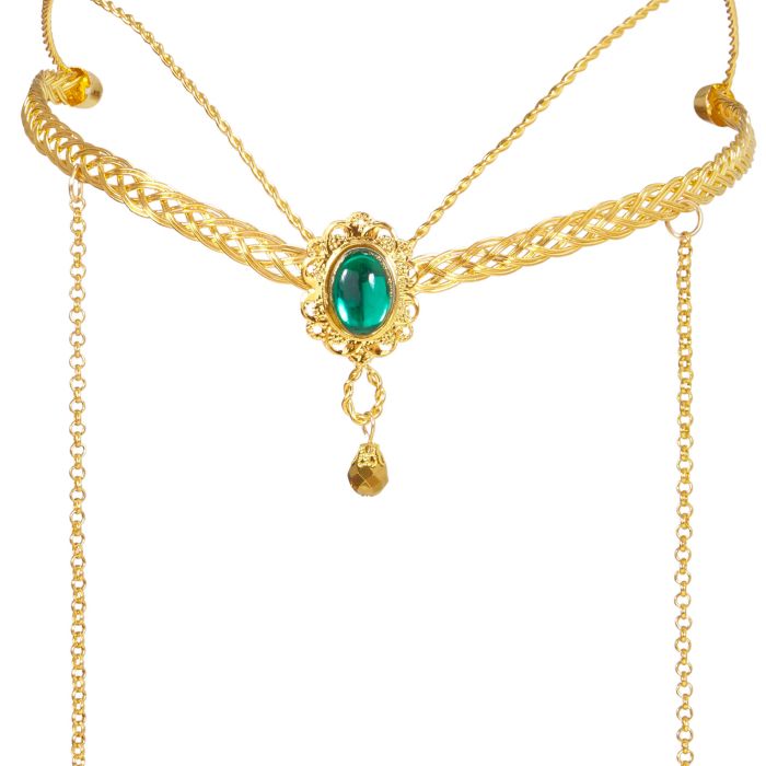 Fantasy elven diadeem haarband goud - onesize