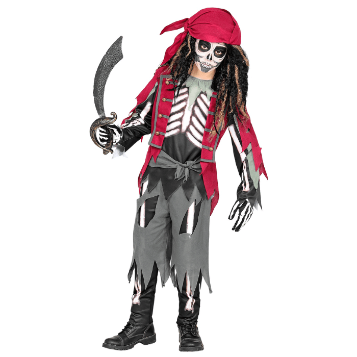 Skelet piratenkostuum voor kinderen