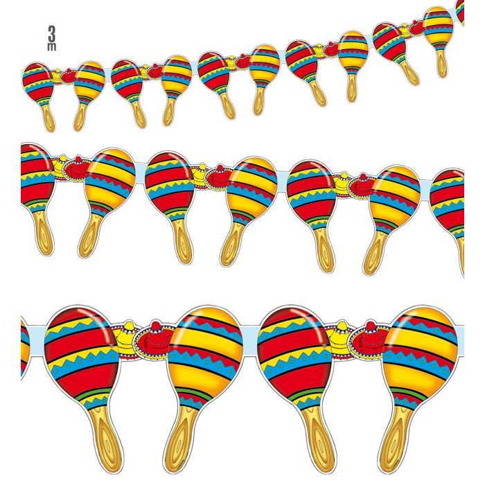 Mexicaanse maracas slinger - 3 m