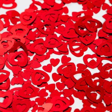 Confetti Hartjes Rood - 14 g