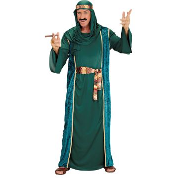 Groen sheik-kostuum voor heren