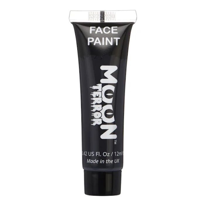 Halloween Gezicht En Lichaamsverf Zwart 12 ml Moon Creations