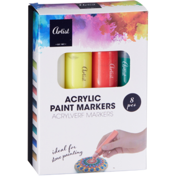 Acrylverf stiften 8x - 30 ml