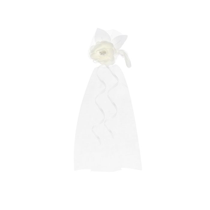 Organza Rozen Sluiers 2x