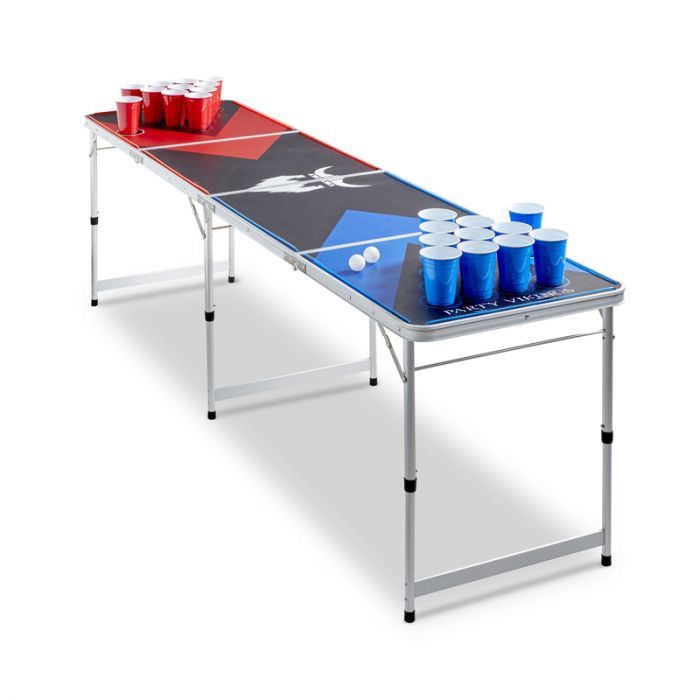 Beer Pong Tafel LED PartyVikings - Officiële afmetingen